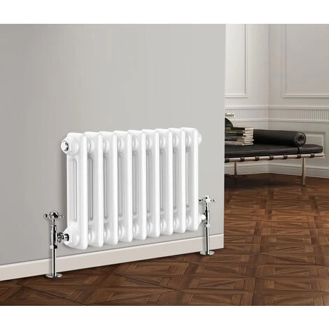 Traditional Radiator Cast Iron Style Radiator 2 Column White 300 X 425mm