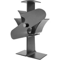 Lincsfire 2 Blades Heat Powered Stove Fan Warm Air Circulating Eco Friendly For Wood / Log Burner / Fireplace
