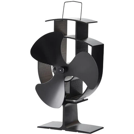 Lincsfire 3 Blades Eco Friendly Silent Heat Powered Stove Fan For Wood/Log Burner/Fireplace + Free Stove Thermometer - Image 2