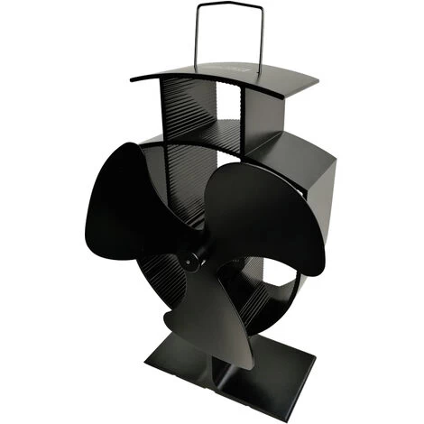 Lincsfire 3 Blades Eco Friendly Silent Heat Powered Stove Fan For Wood/Log Burner/Fireplace + Free Stove Thermometer - Image 3