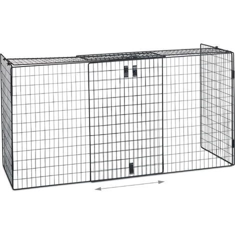 Relaxdays Fireplace Screen, Spark Guard, Steel Safety Barrier, 160 Cm Width, Iron, Black - Image 5