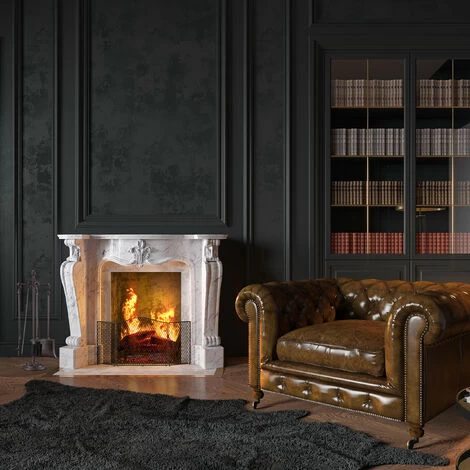 Relaxdays 5-Piece Fireplace Companion Tools, Set With Rack, Shovel, Broom, Poker And Tongs, HxWxD 51 X 18 X 18 Cm, Brown - Image 3