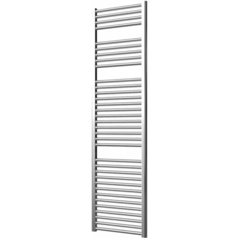 Extra High Heat Output Chrome Electric Towel Rail 500 X 1800mm + TIMER / ROOM THERMOSTAT Flat Bathroom Radiator Heater