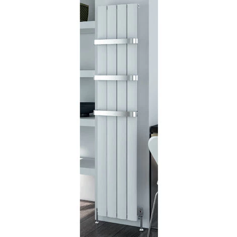 Eastbrook Malmesbury 1800mm X 280mm Vertical Aluminium Radiator Matt Grey - Central Heating