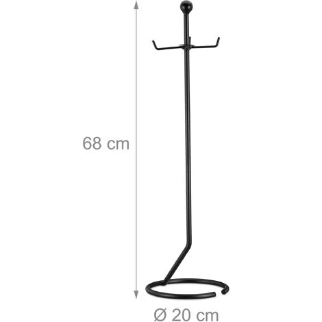 Relaxdays 5-Piece Fireplace Companion Tools, Set With Rack, Shovel, Broom, Poker And Tongs. Black - Image 4