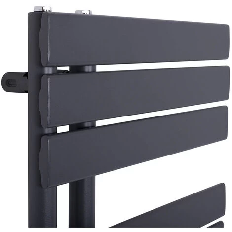 Designer Flat Towel Rail Radiator Bathroom Central Heating Anthracite 1124 X 500mm - Image 3