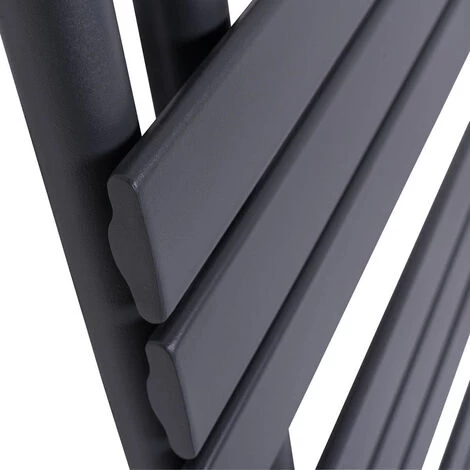 Designer Flat Towel Rail Radiator Bathroom Central Heating Anthracite 1124 X 500mm - Image 4
