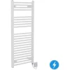 Bathroom Electric Heated Towel Rail 1100 X 500 Straight Manual 250W White