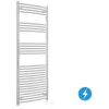 Bathroom Electric Heated Towel Rail 1600 X 600 Curved Thermostatic 700W Chrome