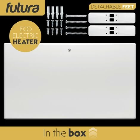 Futura 1500W Eco Panel Heater Bathroom Safe Setback Timer Wall Mounted Lot 20 Low Energy Electric Heater - Image 4