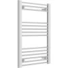 Reina Divale Straight Heated Towel Rail 800mm H X 530mm W White