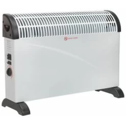 Sealey CD2005T Convector Heater 2000W 3 Heat Settings Thermostat Turbo Fan