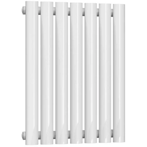 Reina Neval Single Horizontal Aluminium Radiator 600mm H X 404mm W White