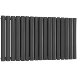 Reina Neval Double Horizontal Aluminium Radiator 600mm H X 994mm W Anthracite