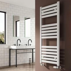 Reina Anita Designer Heated Towel Rail 1195mm H X 530mm W White