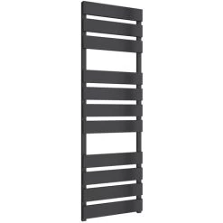 Reina Fermo Flat Panel Heated Towel Rail 1550mm H X 480mm W Anthracite