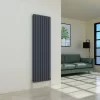 Karlstad 1800 X 546mm Anthracite Double Flat Panel Vertical Radiator
