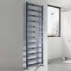 Reina Fano Designer Heated Towel Rail 720mm H X 485mm W Blue Satin
