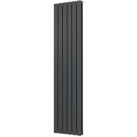 Karlstad 1600 X 410mm Anthracite Double Flat Panel Vertical Radiator - Image 2
