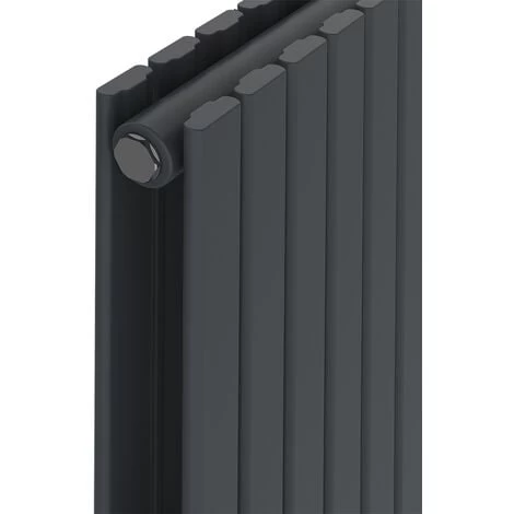 Karlstad 1600 X 410mm Anthracite Double Flat Panel Vertical Radiator - Image 3