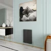 Reina Wave Double Horizontal Aluminium Radiator 600mm H X 412mm W Anthracite