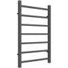 Reina Serena Square Tube Heated Towel Rail 800mm H X 500mm W Anthracite