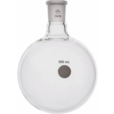 A PLUS Round Bottom Flask Single Neck 500ml, 19/26
