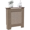 Oxford Radiator Cover MDF Modern Cabinet Grill, Unfinished, Small