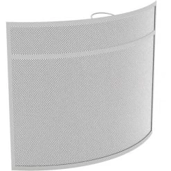 Buckton Fire Guard Fireplace Screen Fence, Nickel