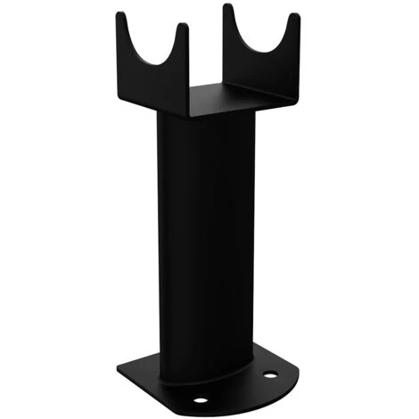 Warmehaus Floor Mounting Brackets For Oval Column Radiator 2PC/Set Black - Image 2