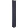Milano Solis - Modern Anthracite Aluminium Vertical Column Radiator - 1600mm X 245mm