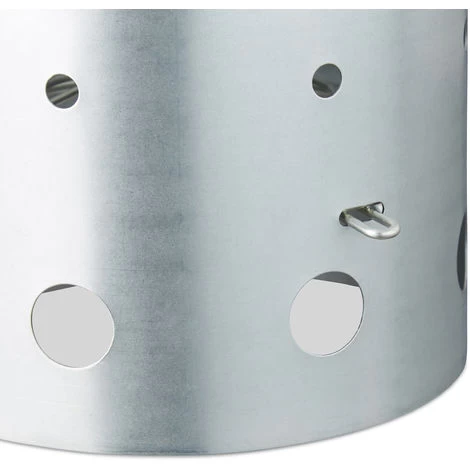 Relaxdays XL Charcoal Chimney Starter, Steel, BBQ Lighter, Stove, Grill, H X Dia: 30 X 19 Cm, Grill Ignition, Silver - Image 3