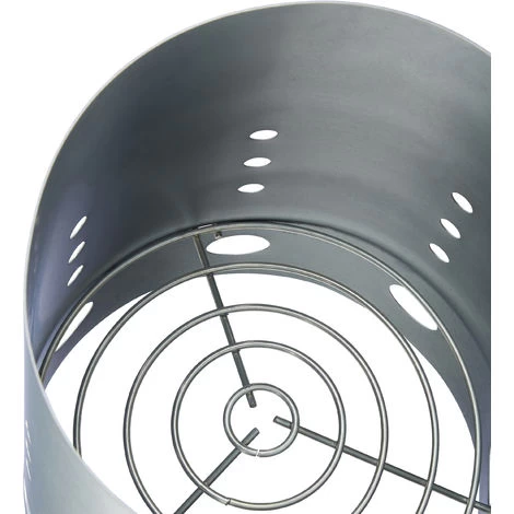 Relaxdays XL Charcoal Chimney Starter, Steel, BBQ Lighter, Stove, Grill, H X Dia: 30 X 19 Cm, Grill Ignition, Silver - Image 4