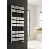 Reina Fermo Aluminium Designer Heated Towel Rail 710mm H X 480mm W Brushed Central Heating