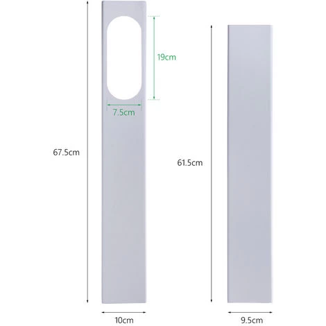 2Pcs Adjustable Window Slider Kit Plate For Air Conditioner Window Adapter - Image 3