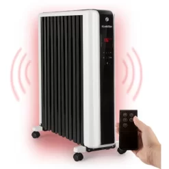 Klarstein Thermaxx 2500 Oil Radiator 2500W 5-35 ° C 24h Timer White / Black