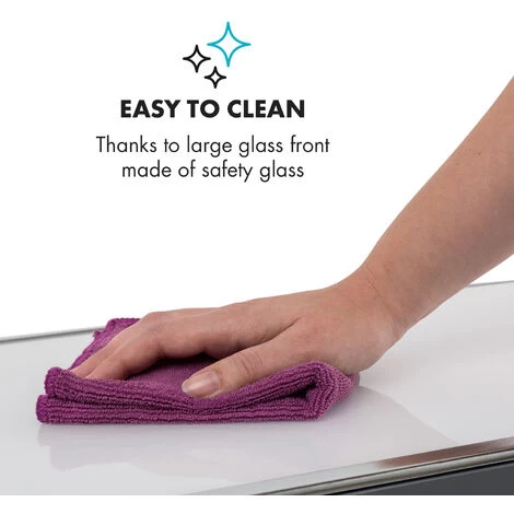 Klarstein Gotland Convector Heater 600/900 / 1500W Glass Front Stand Unit White - Image 4