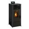 Klarstein Energiewende Pellet Stove 5/10 KW 5 Levels Timer Remote Control Black