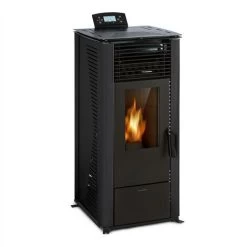 Klarstein Energiewende Pellet Stove 5/10 KW 5 Levels Timer Remote Control Black