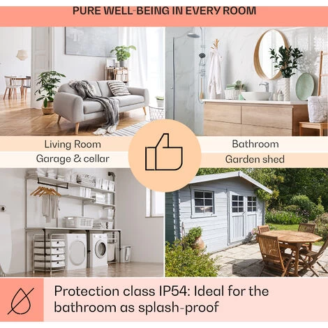 Klarstein Wonderwall Air 96 Infrared Heater 120x81cm 960W Wall Installation Remote Control - Image 5