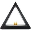 Αδάμ Adam The Geo Bio Ethanol Fireplace Suite In Black, 39 Inch