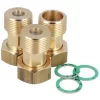 DN20 1 X 1 BSP Union Fittings Set For 3-way Water Mixing Valves Connection