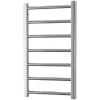ALPINE Chrome Modern Towel Warmer / Heated Towel Rail - Dual Fuel, Electric, 800