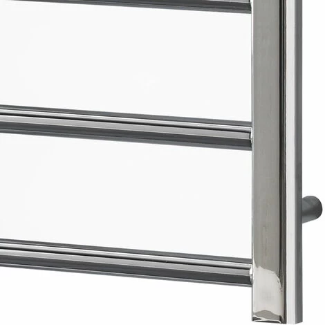 ALPINE Chrome Modern Towel Warmer / Heated Towel Rail - Dual Fuel, Electric, 800 - Image 3