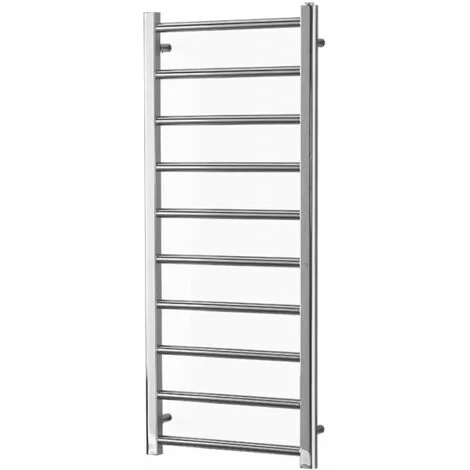ALPINE Chrome Modern Towel Warmer / Heated Towel Rail - Dual Fuel, Electric, 800 - Image 5