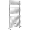 Milano Arno - Modern Chrome Dual Fuel Electric Bar On Bar Heated Towel Rail Radiator - 1190mm X 600mm