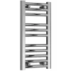 Reina Diva Flat Heated Towel Rail 600mm H X 300mm W Chrome