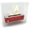Modern Table Ethanol Fireplace - VPF-FD47M-RED Red Steel