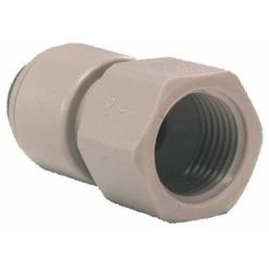John Guest PI450822S 1/4 NPTF Female Thread X 1/4 Push Fit Tap Adapter