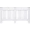 HOMCOM Radiator Cover Painted Slatted MDF Cabinet Lined Grill S/M/L M